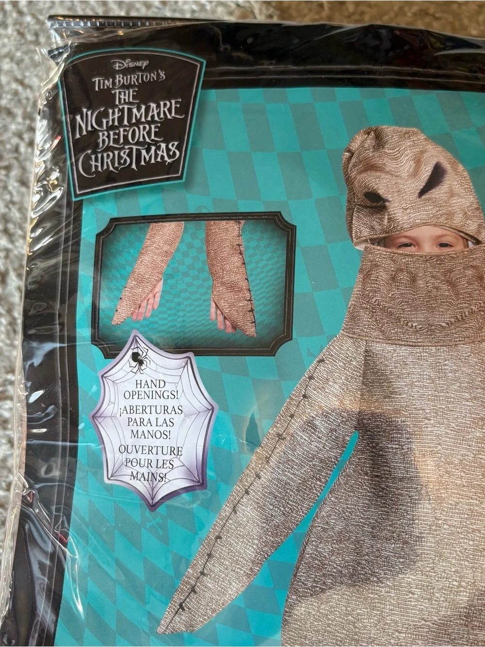Disney Oogie Boogie Toddler Costume 3T 4T Halloween Nightmare Before Christmas
